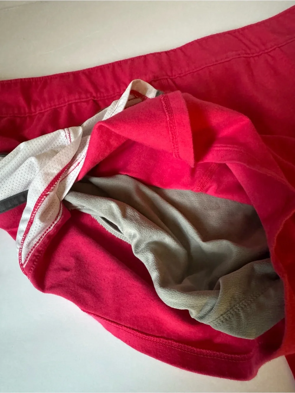 Nike Size XL Womens Pink Lined Drawstring Pull On Logo Athletic Sports Shorts